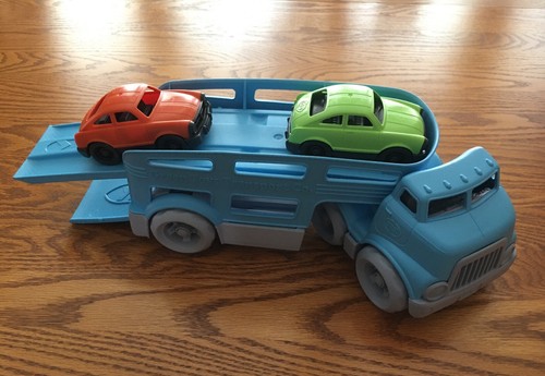 Green toys car carrier vehicle - car,