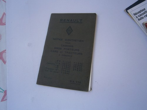 Notice entretien auto - , renault